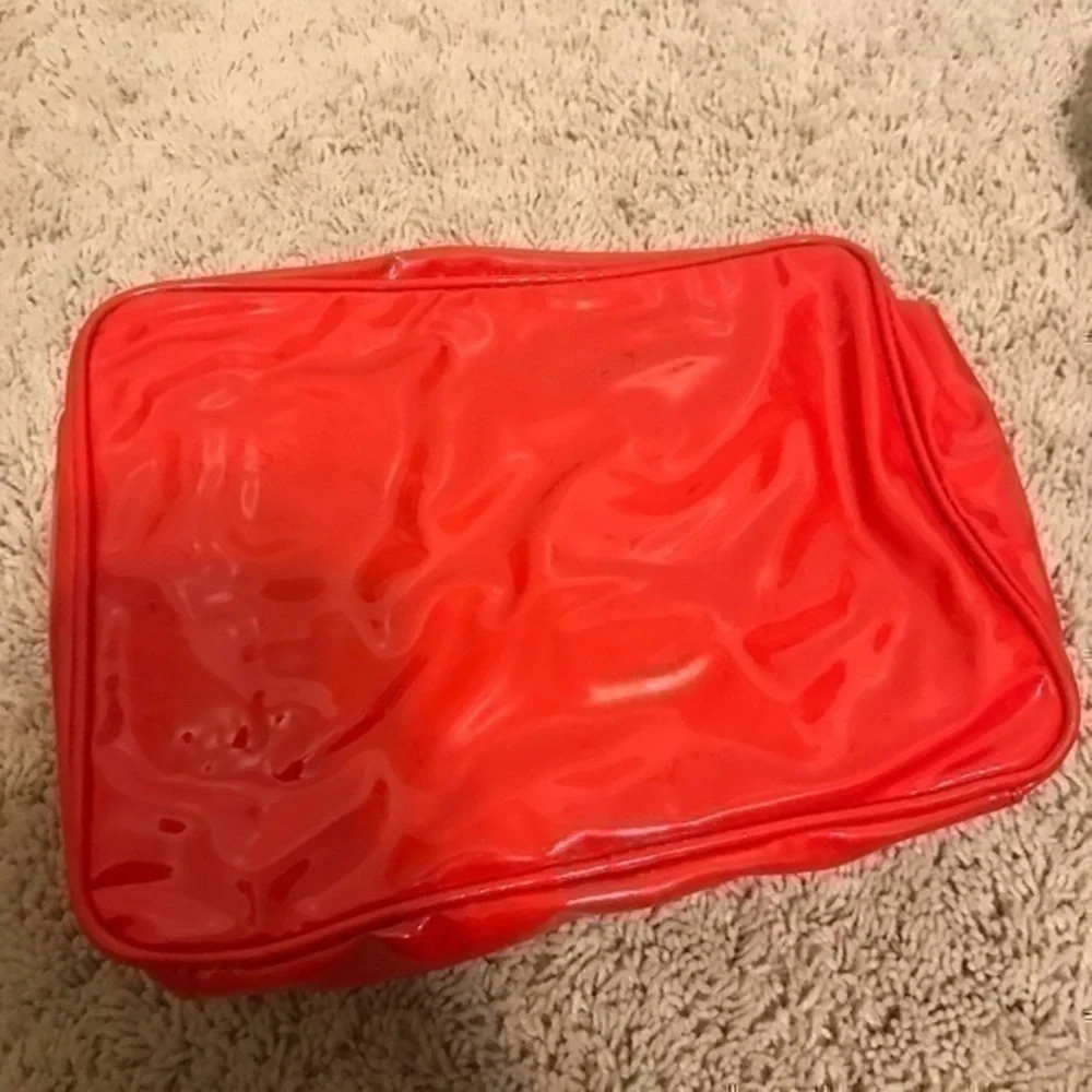 Liz Claiborne red cosmetic bag